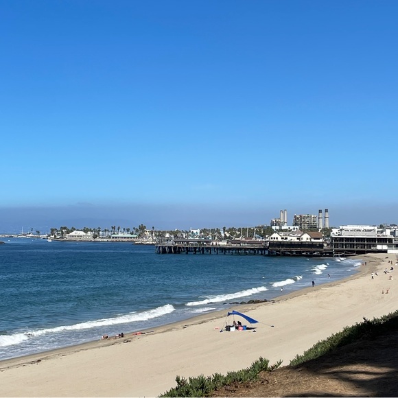 Real Sand Blue And Gold Ocean Inspired Letter “M” Initial Keychain And Sun Charm - Picture 13 of 14